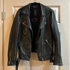 Naf Naf Leather Jacket size S/M